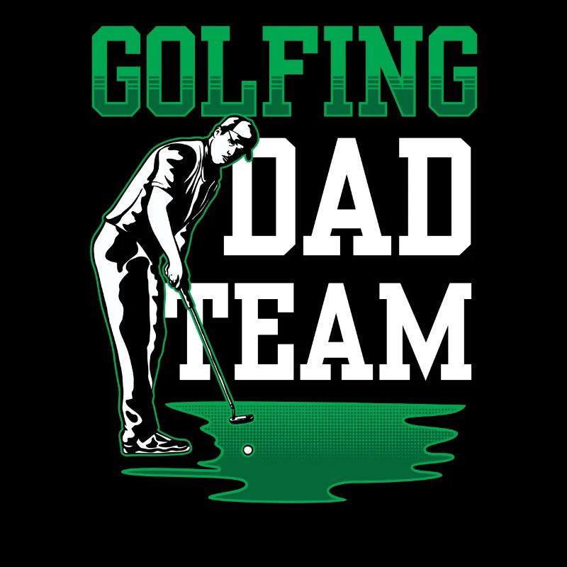 Golfen Papa Team Golf Golfer Papi Vater Tag Vater