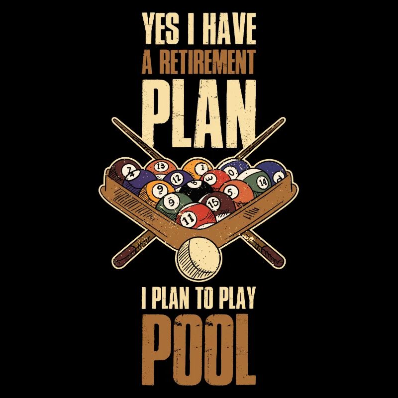 Pool Retirement Billiards Gift