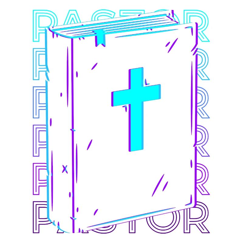 Pasteur De l’Église Chrétienne Prédicateur Retro