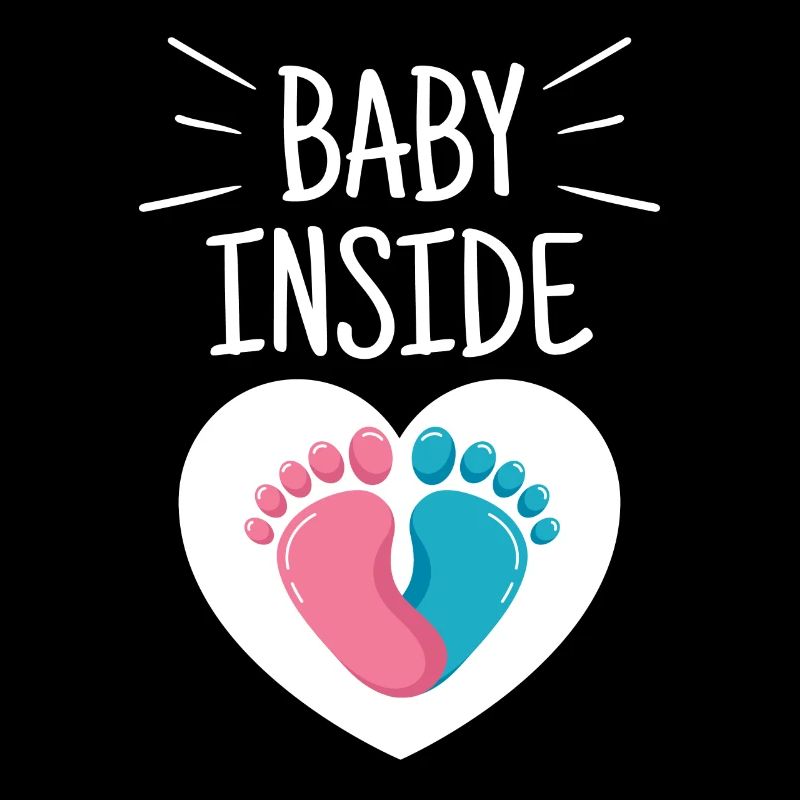 Bébé à l’intérieur Bébé enceinte Annonce à l’intérieur