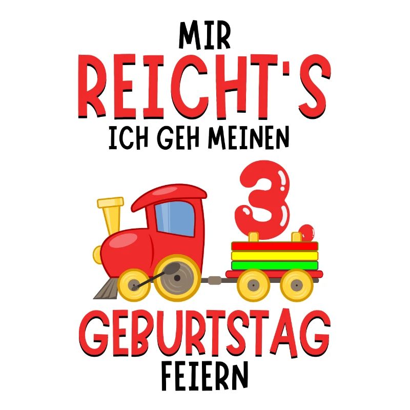 3. Geburtstag Geburtstagsgeschenk mit Eisenbahn