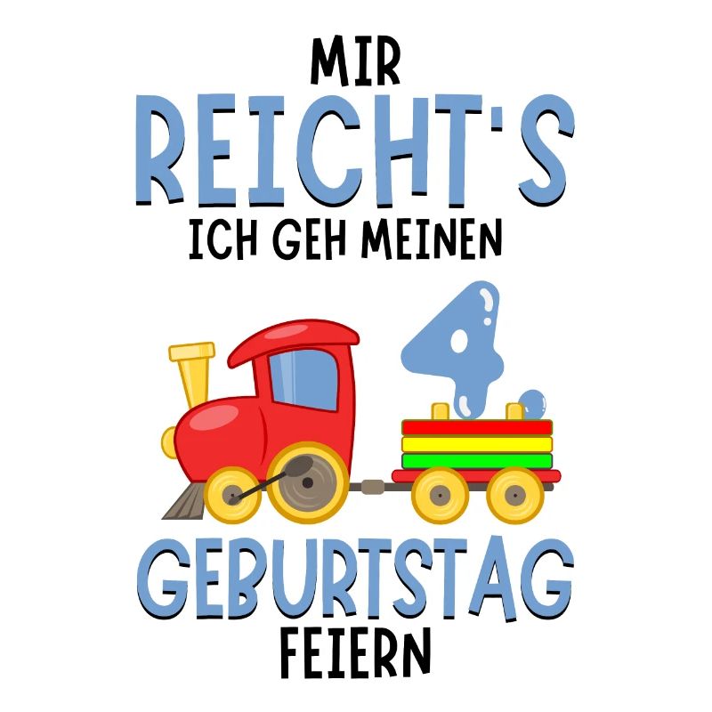 4. Geburtstag Geburtstagsgeschenk mit Eisenbahn