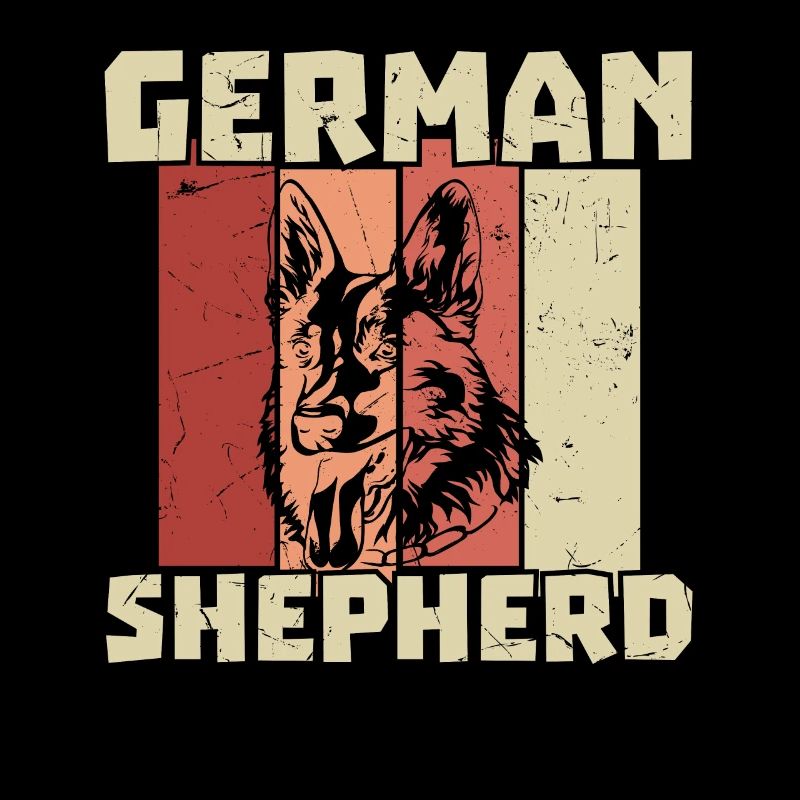 German Sheperd Vintage Distressed