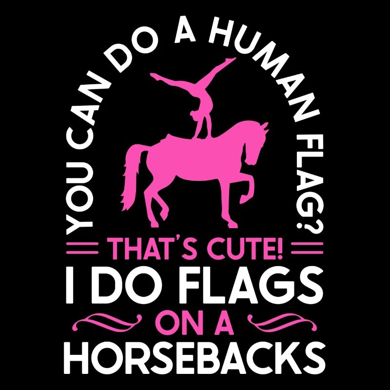 Voûter je fais des drapeaux à cheval