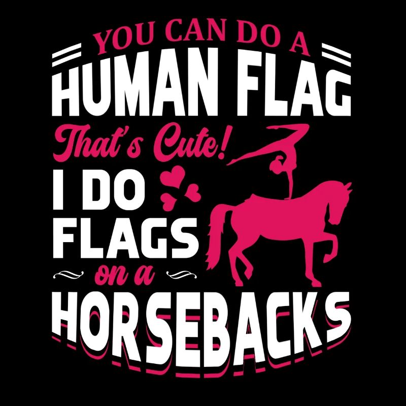Vaulting I Do Flags on a Horseback