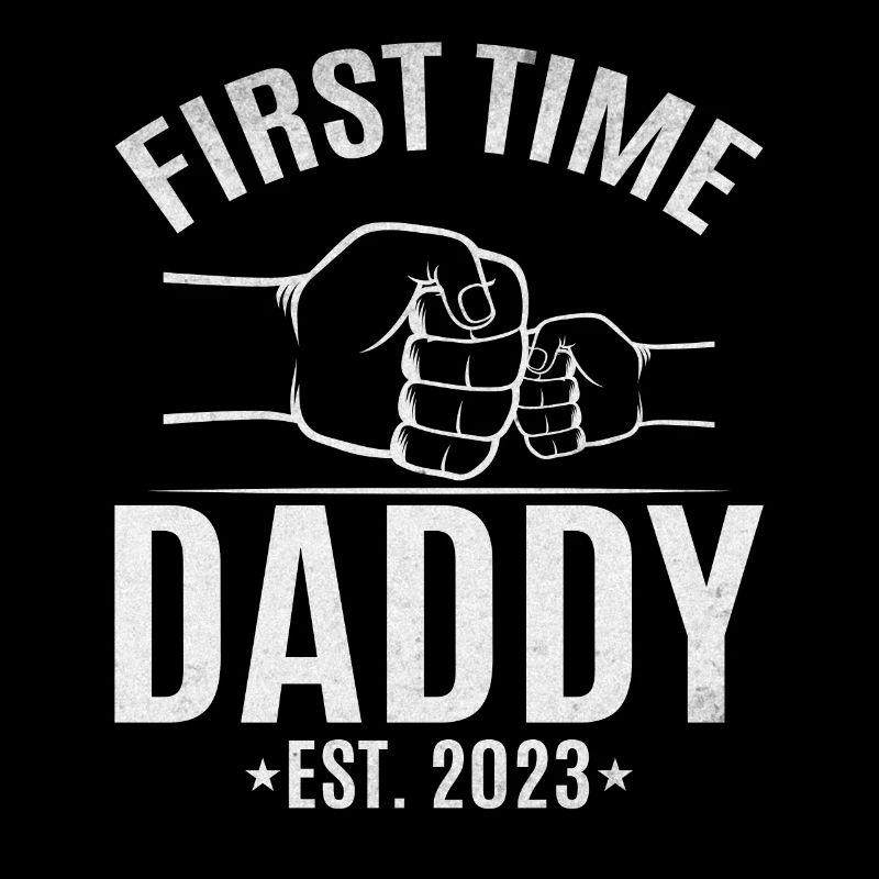 Zum ersten Mal Daddy Est. 2023 Papa wird