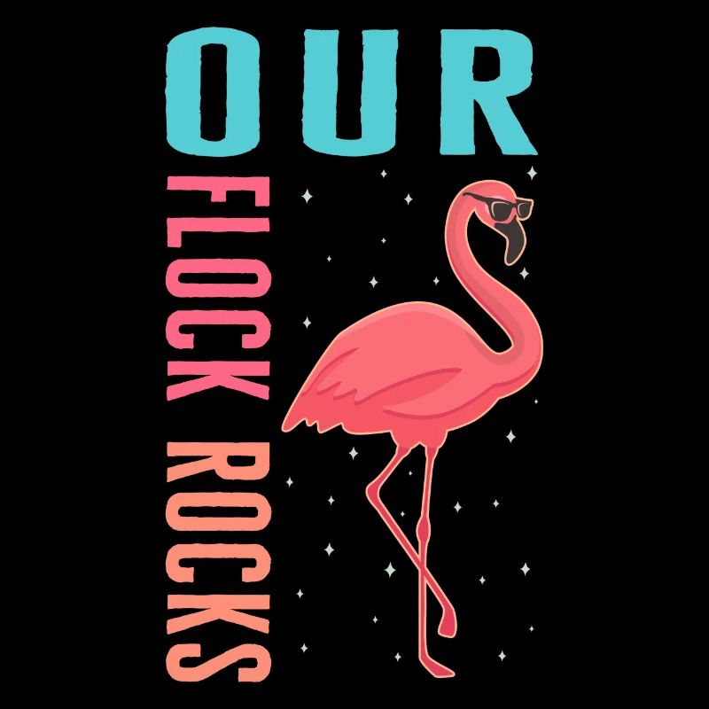 Muttertagshemd, Unsere Herde rockt Flamingo