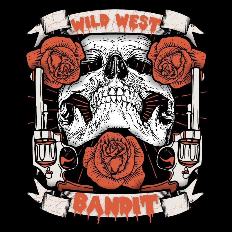 Far West, Crâne, Skull Revolver, Sort