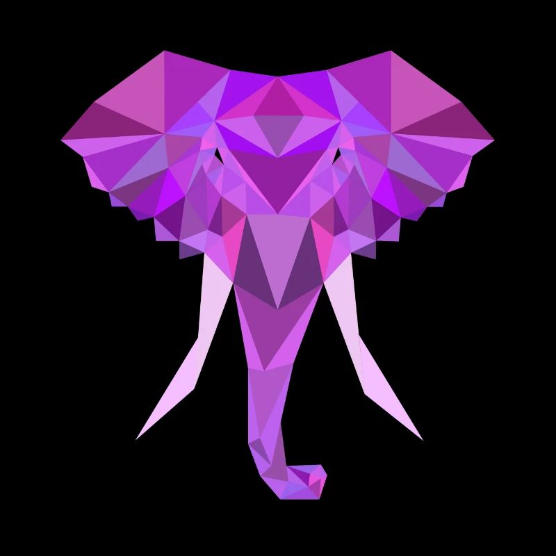 Elephant Low Poly Polygon