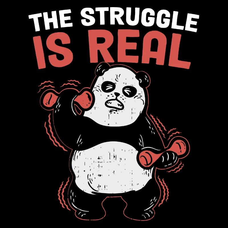 The Struggle Is Real Panda Panda Bear Gift