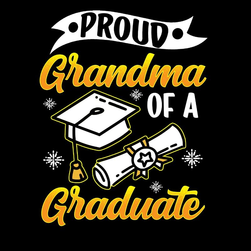 Stolze Großmutter Eines Absolventen Absolvent