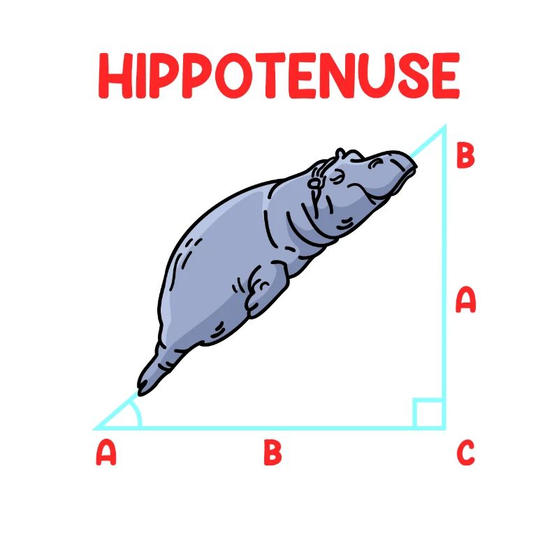 Math Hippo Professeur de mathématiques Hippotenuse