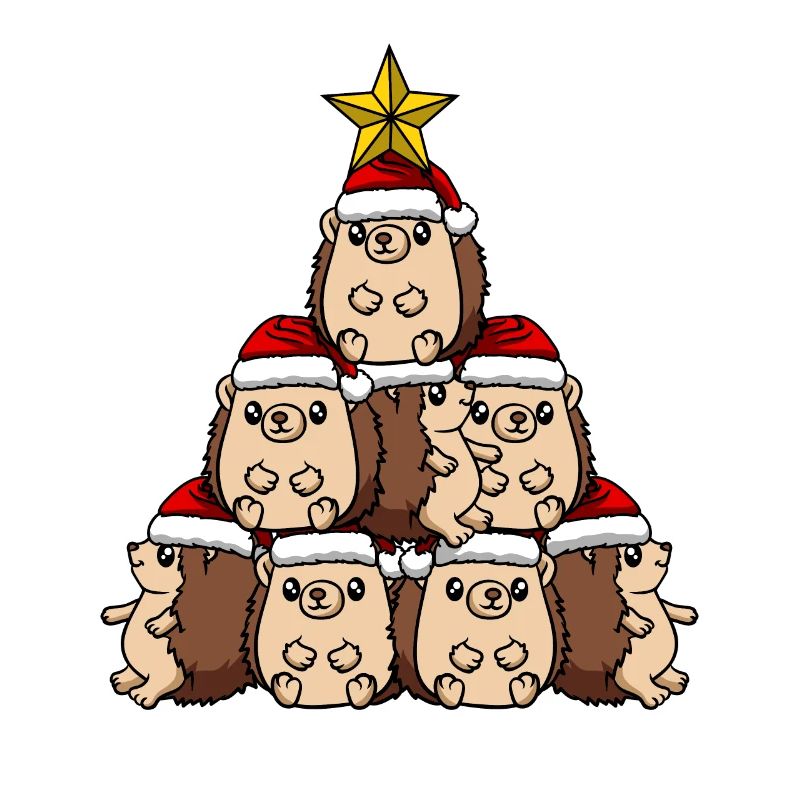 Igel Weihnachtsbaum