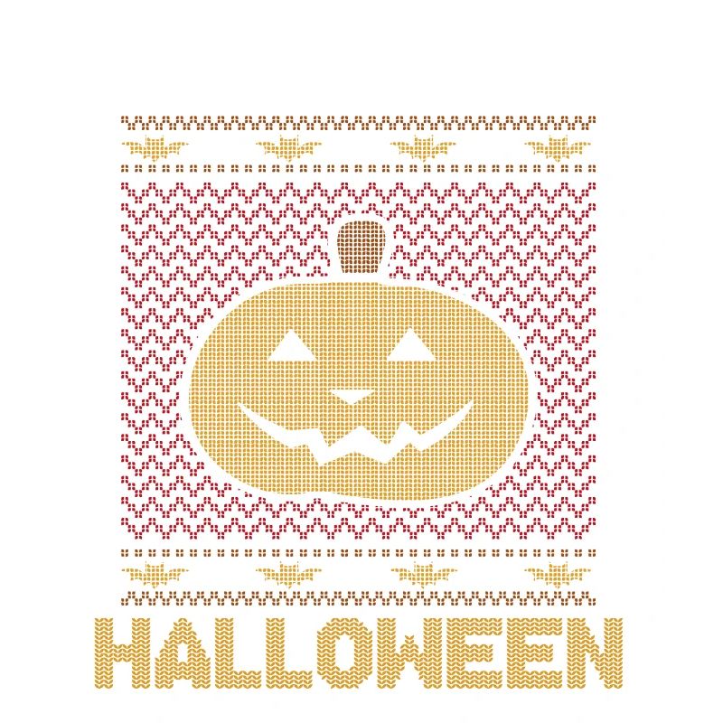 Stitch Pattern Pumpkin Creature Ready Halloween