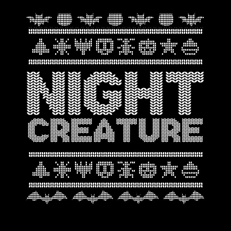 Stitch Pattern Funny Night Creatures Halloween