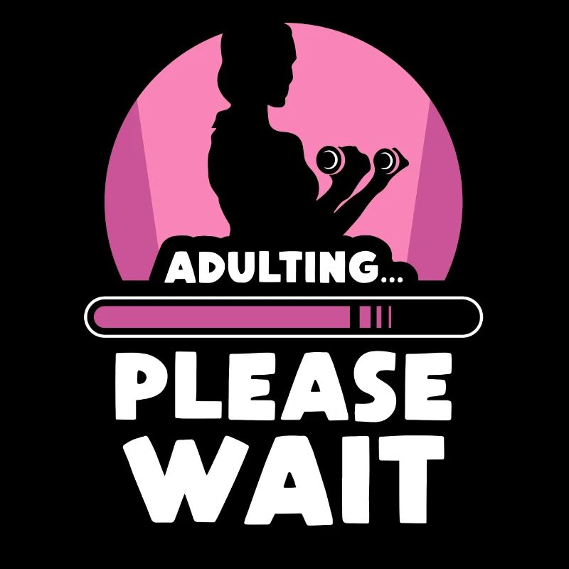 Erwachsen Werden Bitte Warten Mädchen Geburtstag