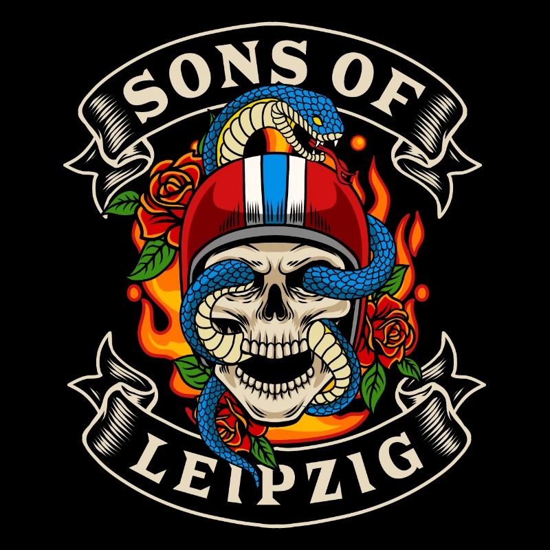 Leipzig Biker Gift fils de Leipzig