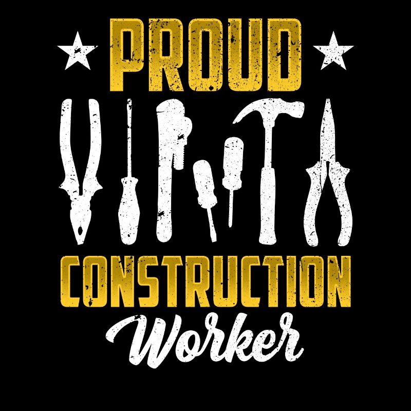 Fier travailleur de la construction Équipe Travail d’équipe Construction de chantier