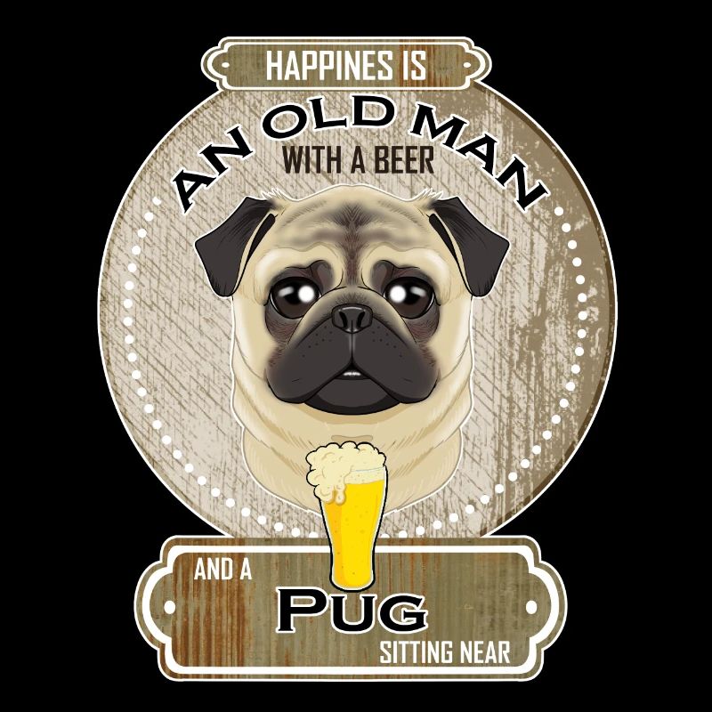 Pug Dad Beer Lover