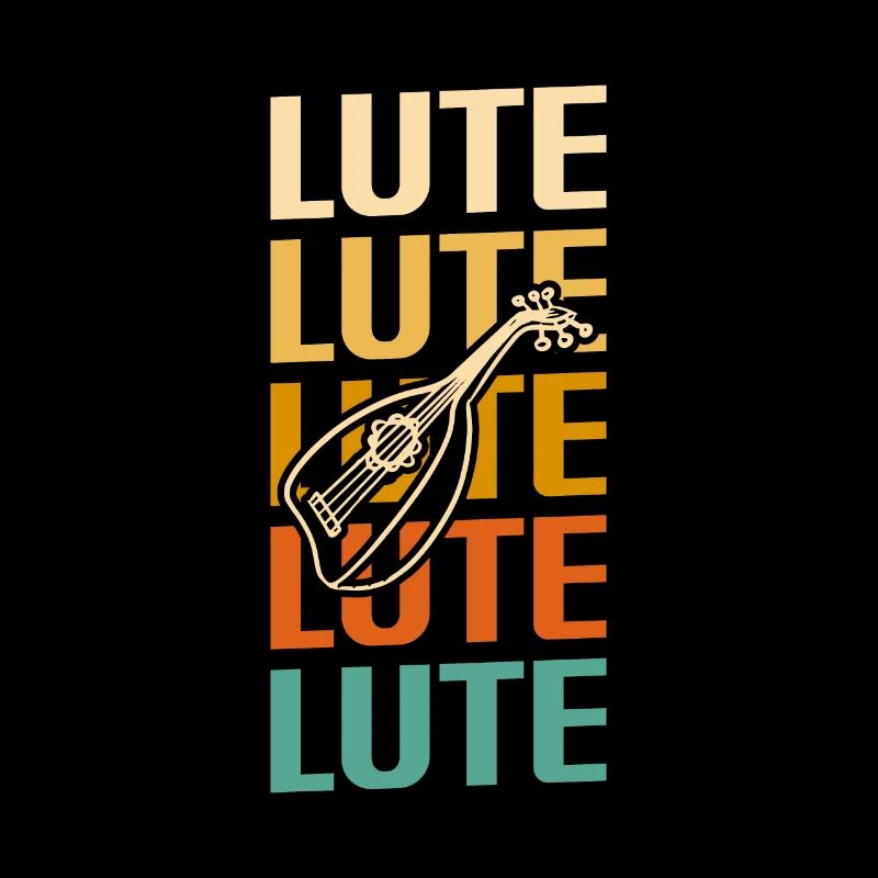 Instrument de luth classique rétro vintage