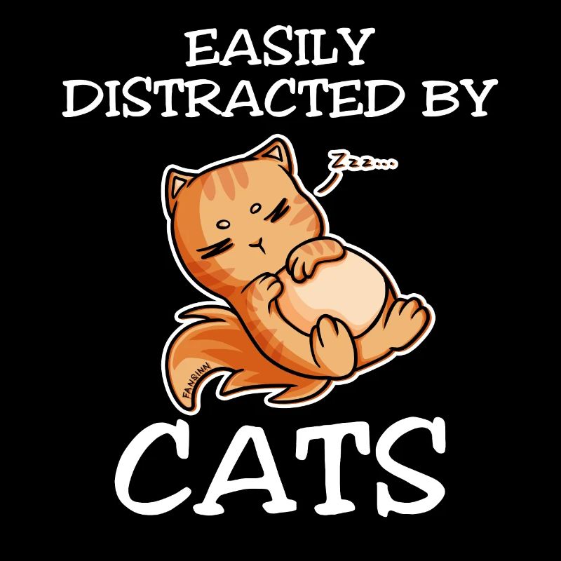 Facilement distrait par les chats