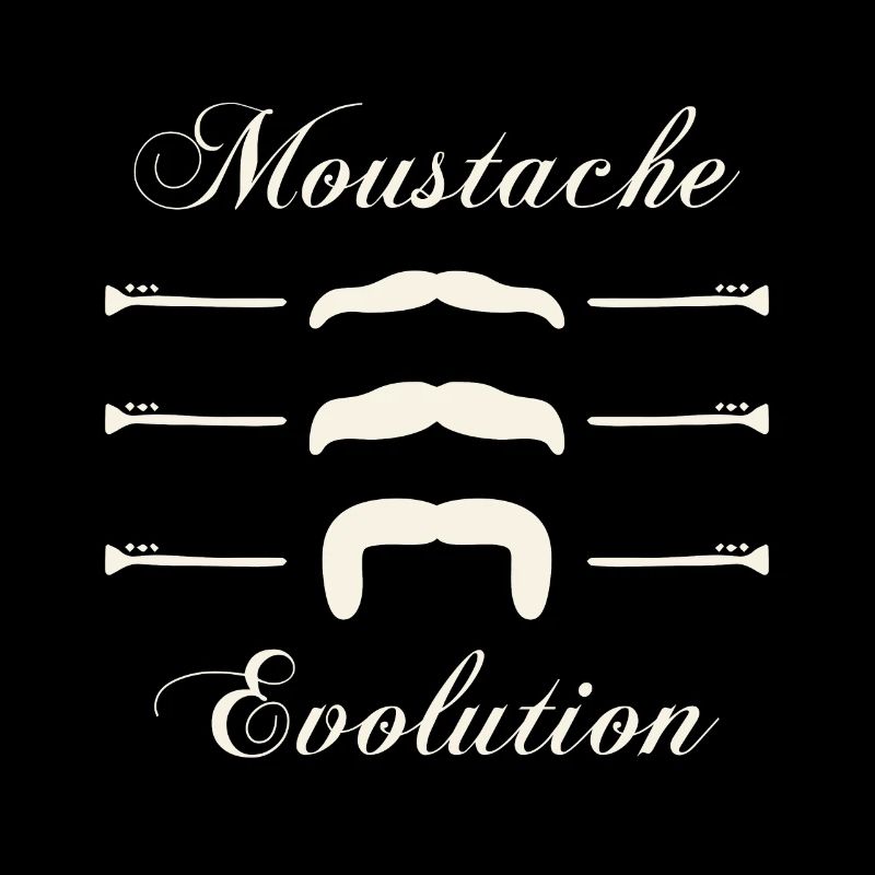 moustaches évolution, Idée cadeau d'élégance.
