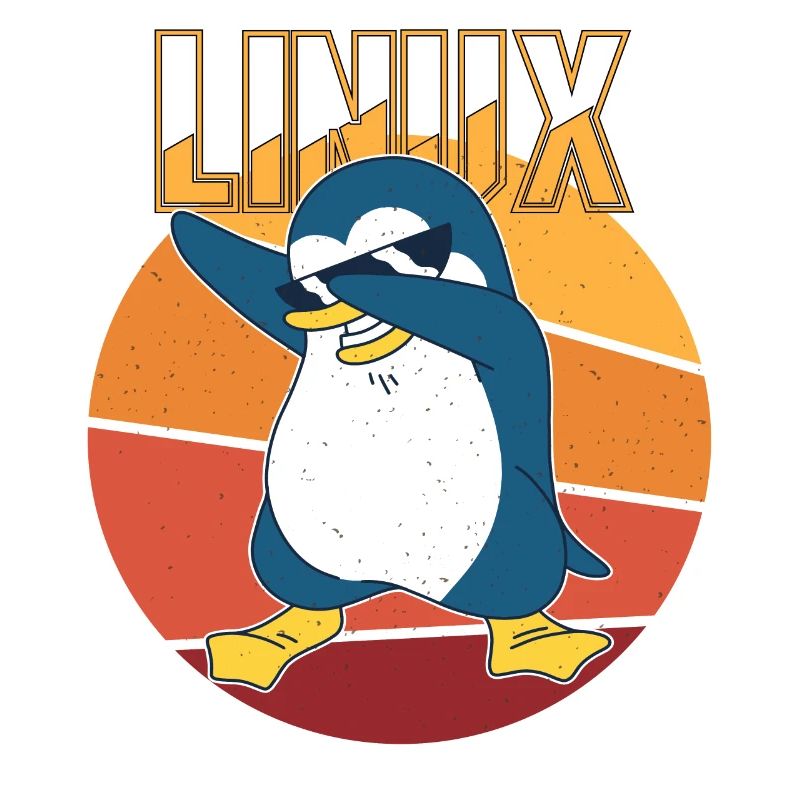 Linux Root Admin Cool Penguin Informatics Nerd