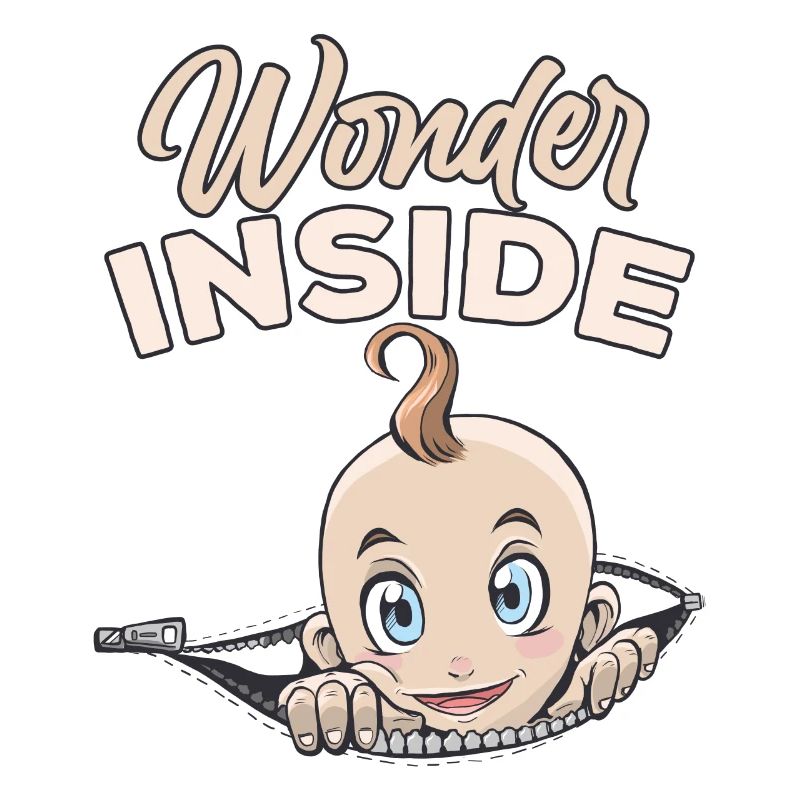 Miracles à l’intérieur de bébé à l’intérieur d’une grossesse mignonne