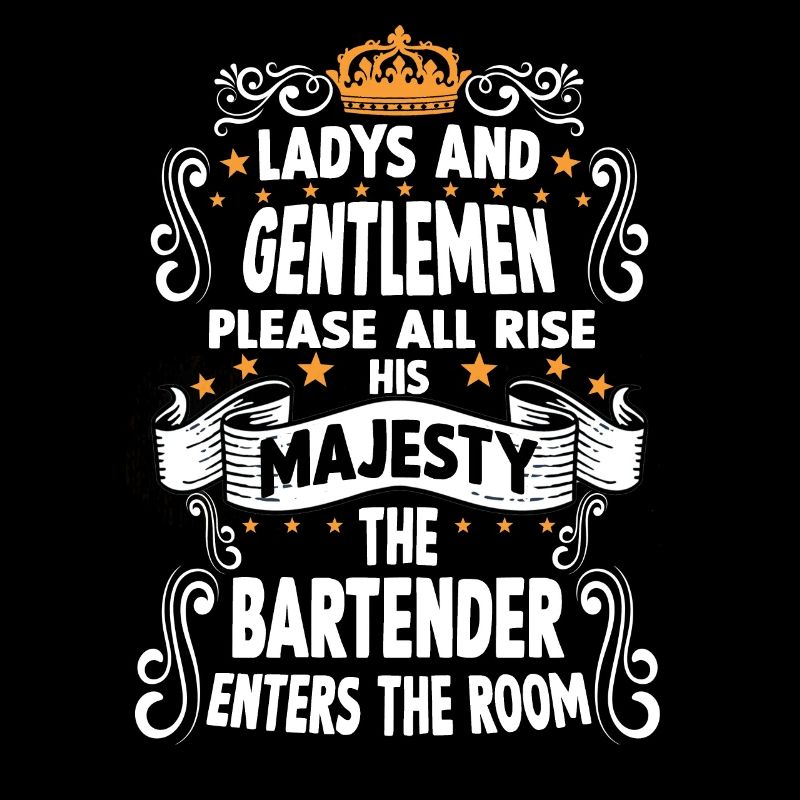 Bartender T funny saying motif bartender