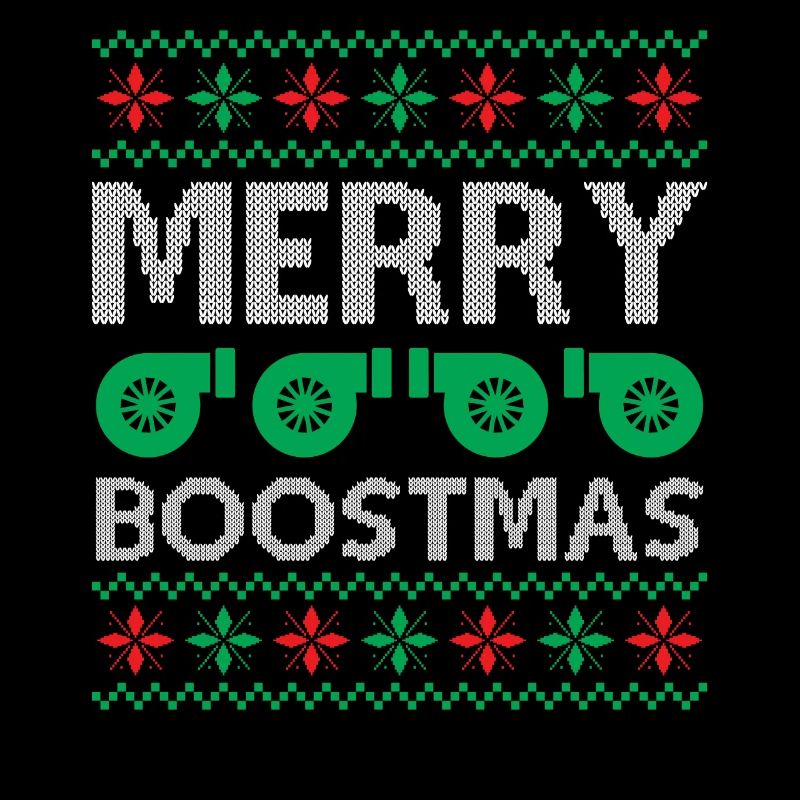 Engine Car Tuning Ugly Christmas - Merry Boostmas