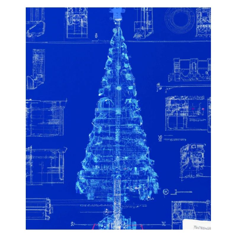 Plan schématique de l’arbre de Noël