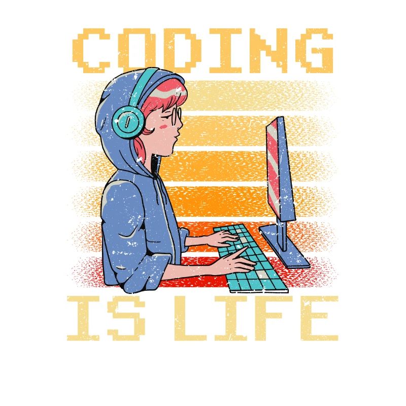 Coding Ist Leben Coder Code Programmierer