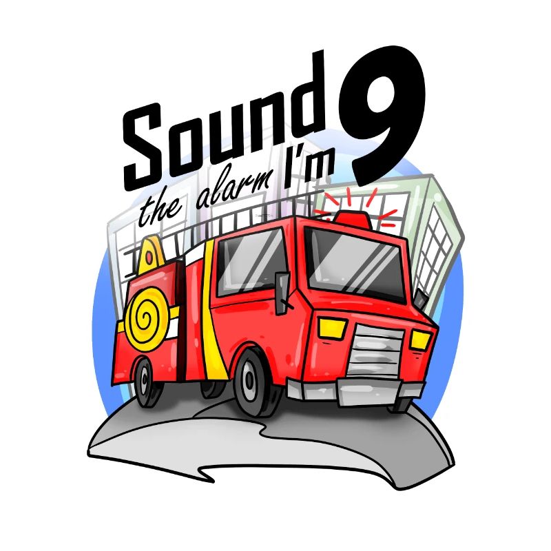 9 years old Young fire brigade fire engine car