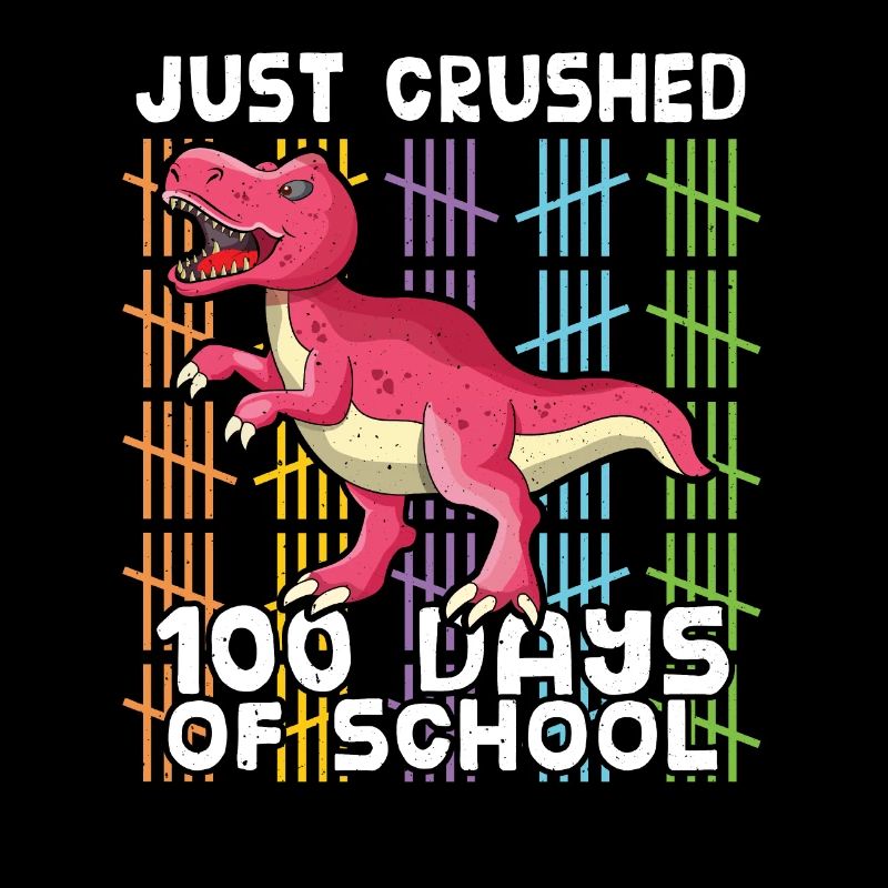100. Tag Dinosaurier zerquetschen Sie einfach 100 Tage Schule