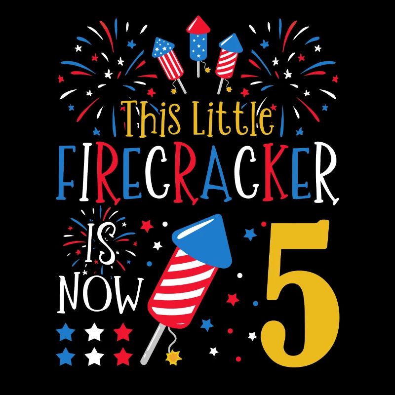This little firecracker is now 5 July 4 5.