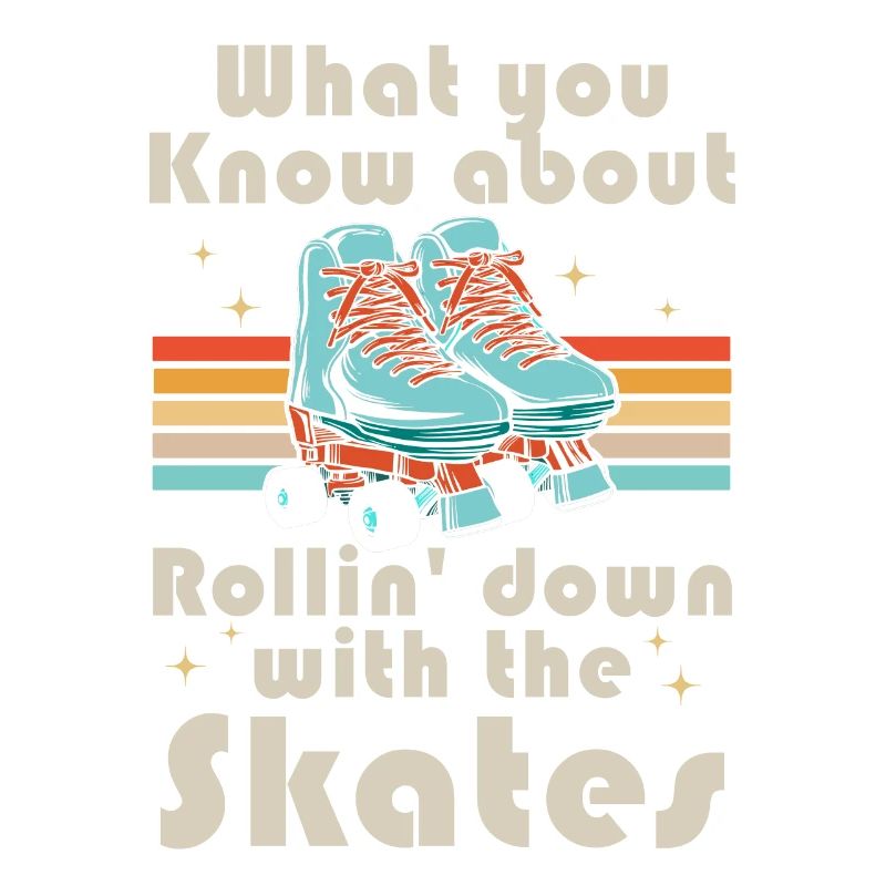 Inline Skate Geschenk Rollerskates Roller 70er