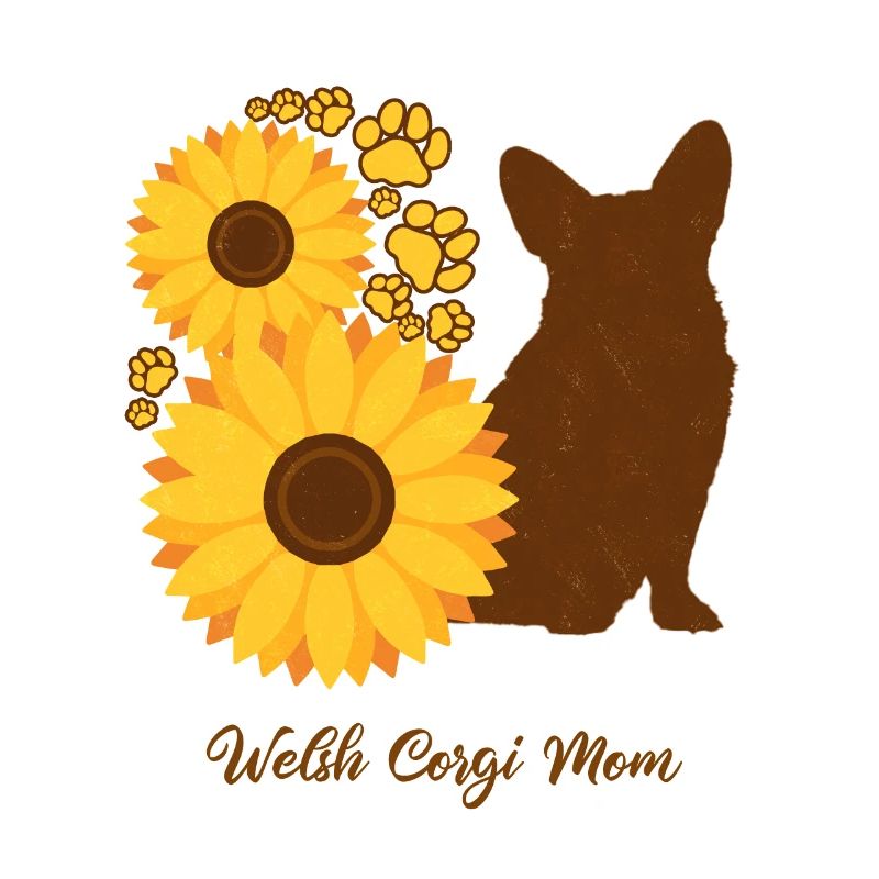 Sonnenblumenmutter - Walisischer Corgi