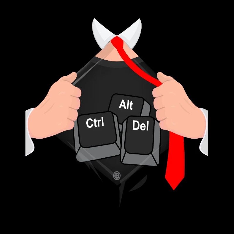 Ctrl alt del hack ordinateur informaticien