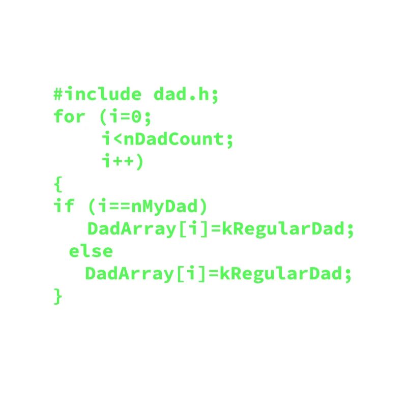 Développeur Coder Programmeur Papa