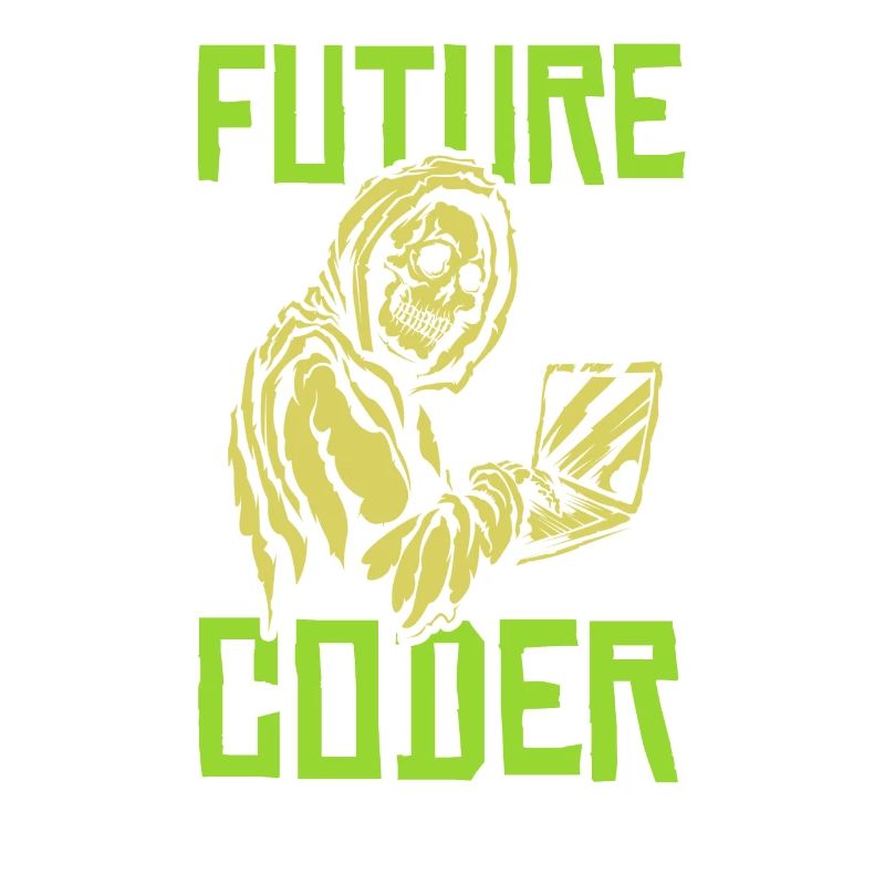 Entwickler Coder Programmierer Schädel