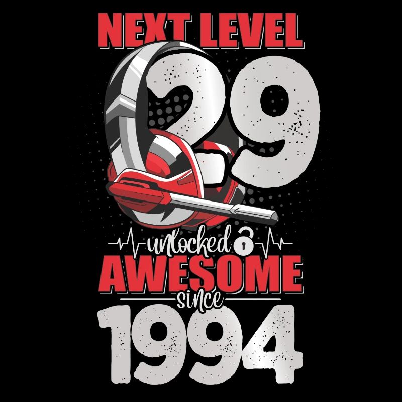 Level Unlocked 29 years old 1994 Headset Gaming