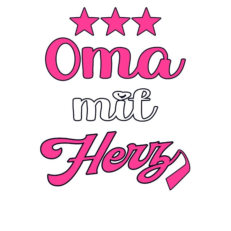 Oma mit Herz Großmutter