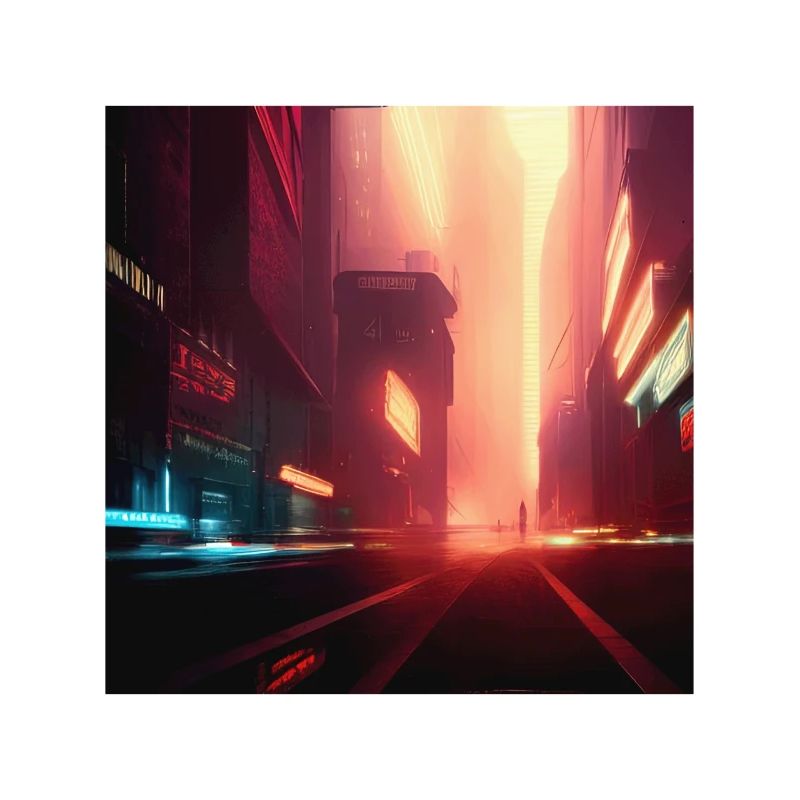 Retrowave Synthwave 80s Future city Design
