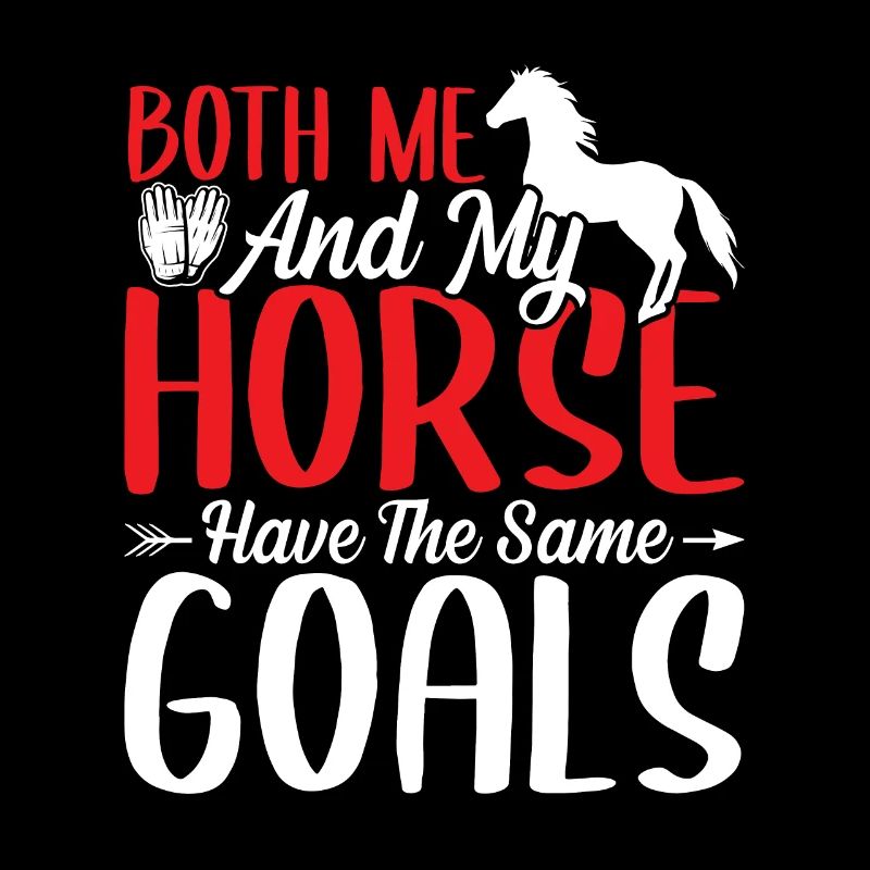 Mon cheval et moi avons la même chose
