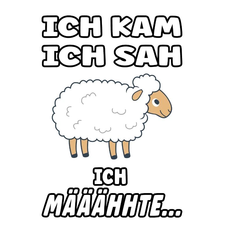 Schäfchen Spruch - Lustiges Design mit Schaf