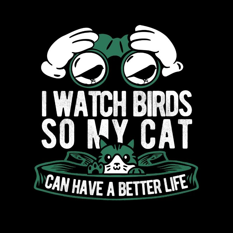 Vogelbeobachter Katze