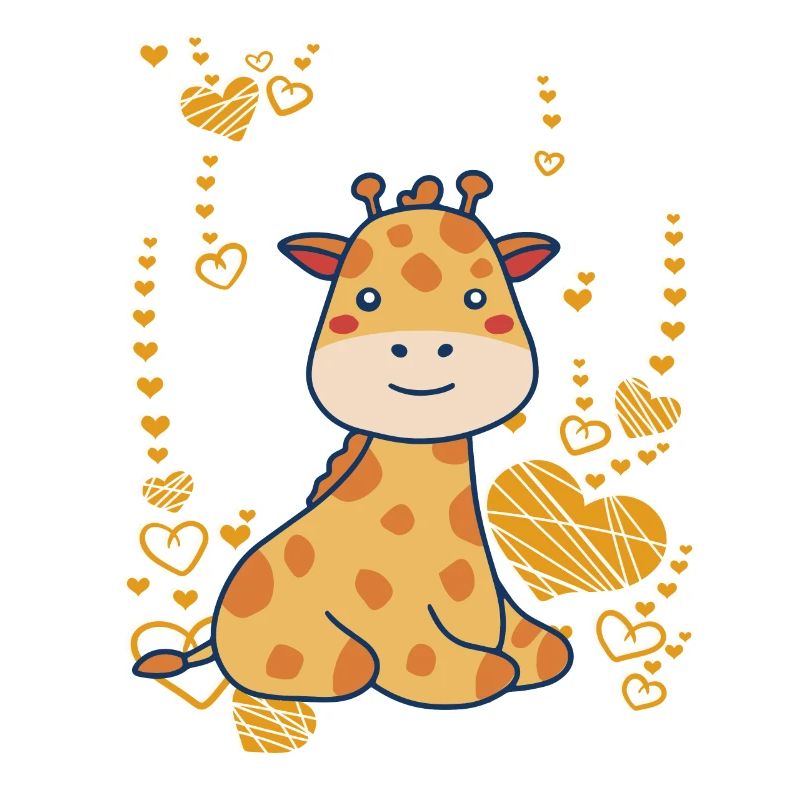 mignon bébé girafe