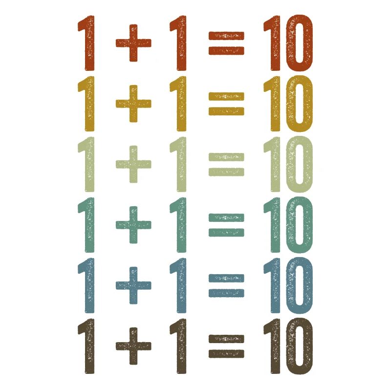 1 + 1 = 10 Software-Entwickler Programmierung