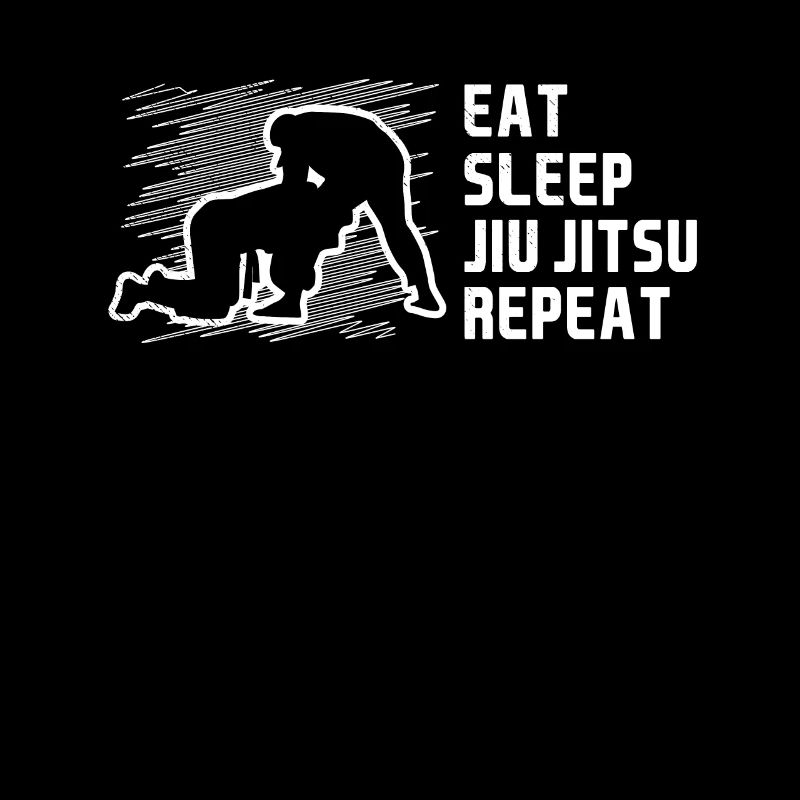Jiu Jitsu Manger Sommeil Répéter Arty Cool Art