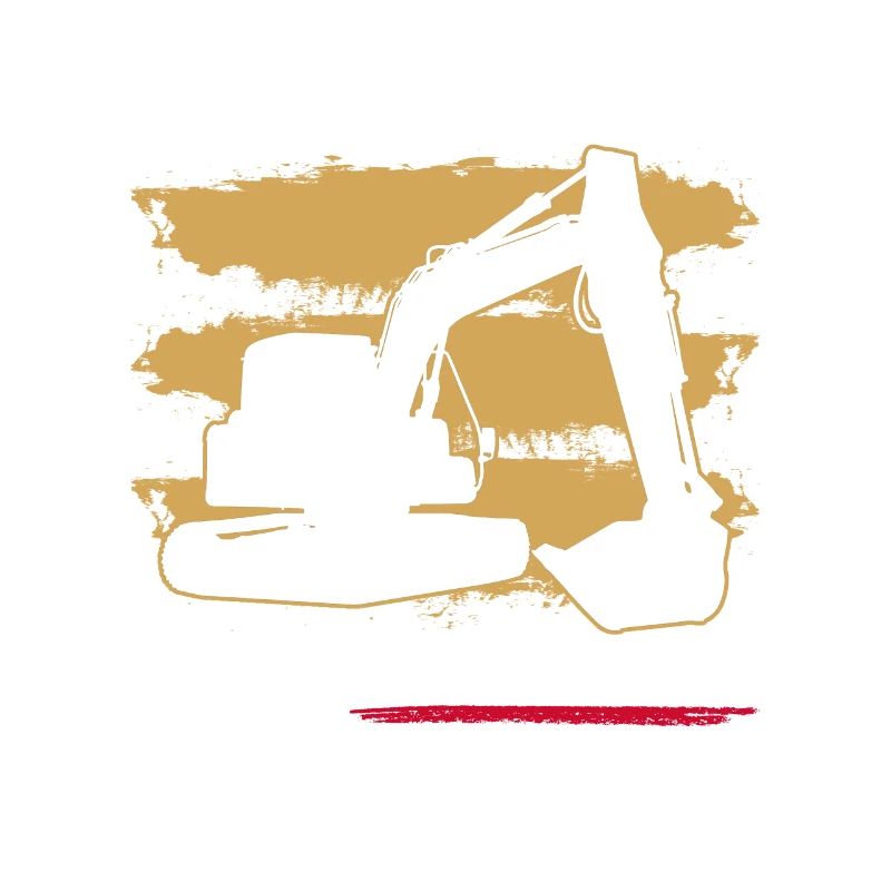 Baggerbau Baggerfahrer Bagger